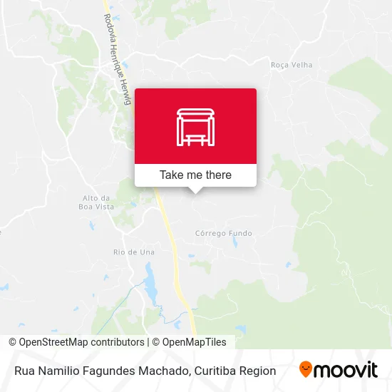 Rua Namilio Fagundes Machado map