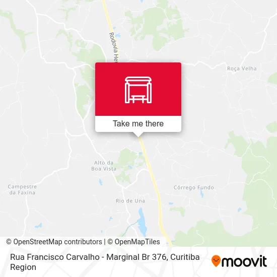 Rua Francisco Carvalho - Marginal Br 376 map