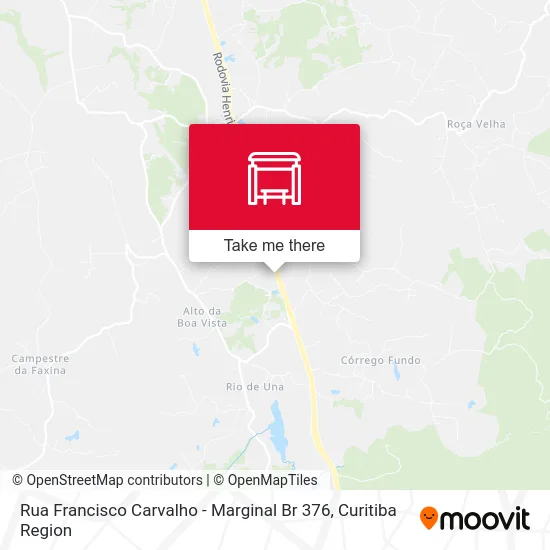 Rua Francisco Carvalho - Marginal Br 376 map
