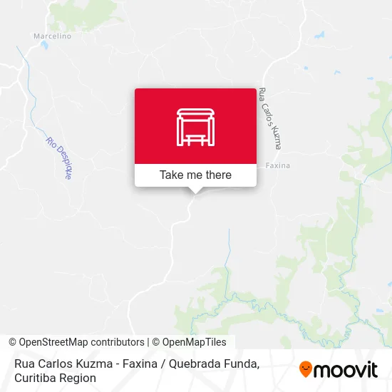 Rua Carlos Kuzma - Faxina / Quebrada Funda map