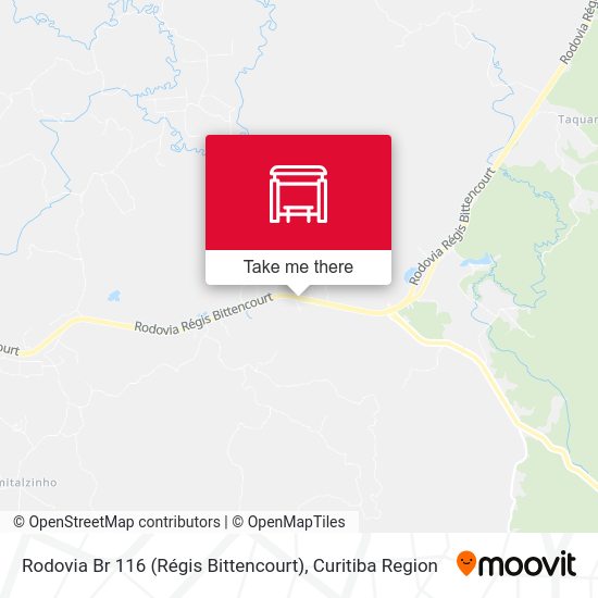Rodovia Br 116 (Régis Bittencourt) map