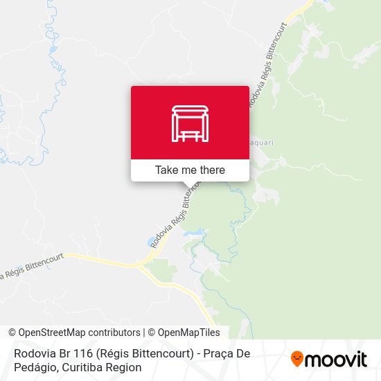 Rodovia Br 116 (Régis Bittencourt) - Praça De Pedágio map