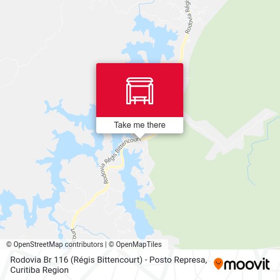 Rodovia Br 116 (Régis Bittencourt) - Posto Represa map