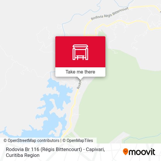 Rodovia Br 116 (Régis Bittencourt) - Capivari map