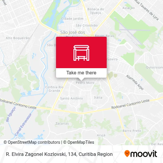 R. Elvira Zagonel Kozlovski, 134 map