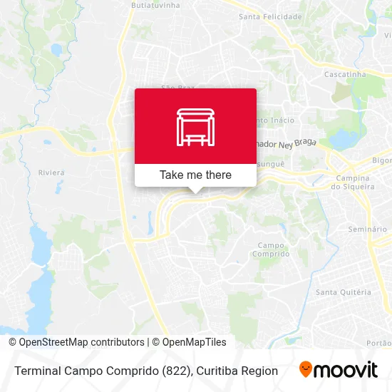 Terminal Campo Comprido (822) map