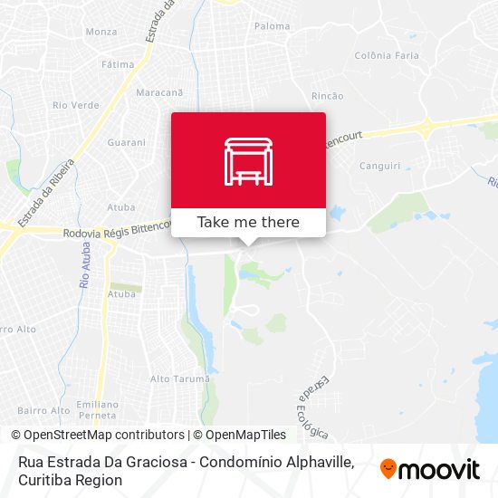 Mapa Rua Estrada Da Graciosa - Condomínio Alphaville