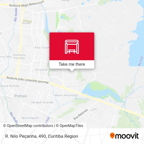 R. Nilo Peçanha, 490 map