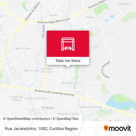 Rua Jacarezinho, 1082 map
