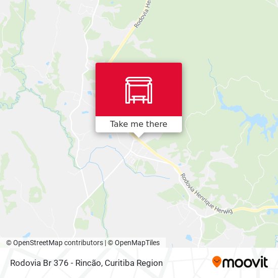 Rodovia Br 376 - Rincão map