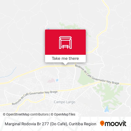 Mapa Marginal Rodovia Br 277 (Do Café)