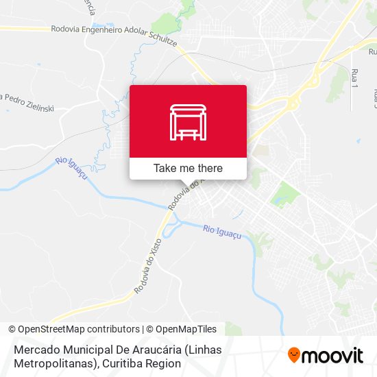 Mercado Municipal De Araucária (Linhas Metropolitanas) map