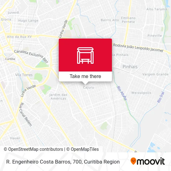 R. Engenheiro Costa Barros, 700 map