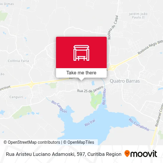 Rua Aristeu Luciano Adamoski, 597 map