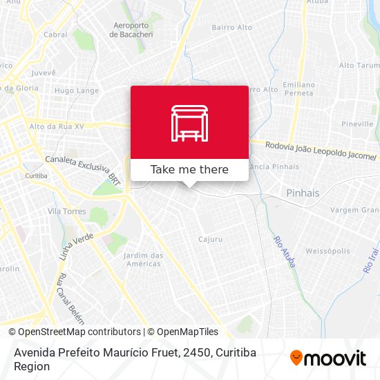 Mapa Avenida Prefeito Maurício Fruet, 2450