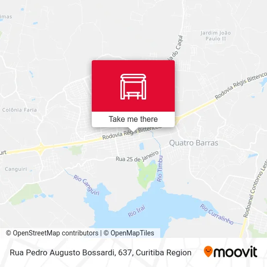Rua Pedro Augusto Bossardi, 637 map
