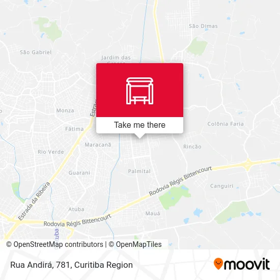 Rua Andirá, 781 map