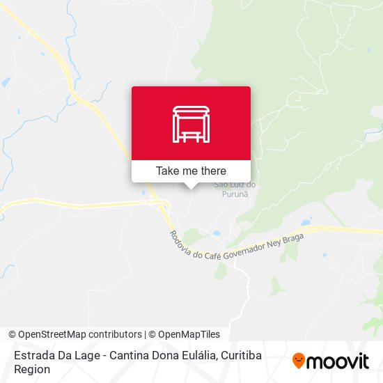 Mapa Estrada Da Lage - Cantina Dona Eulália