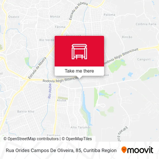 Rua Orides Campos De Oliveira, 85 map