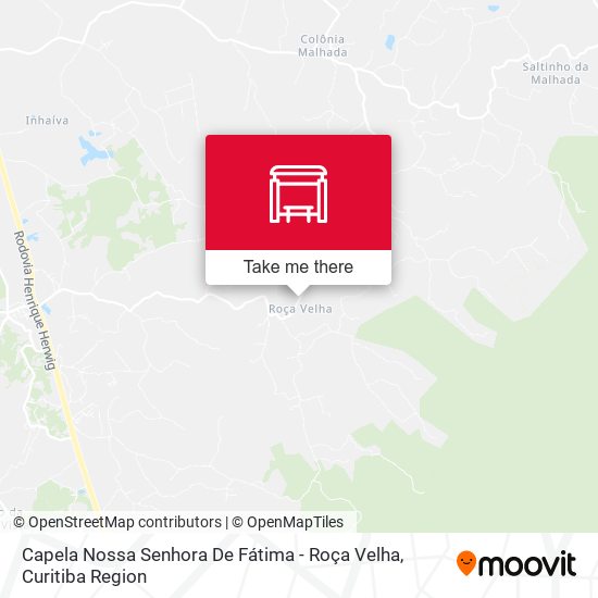 Mapa Capela Nossa Senhora De Fátima - Roça Velha