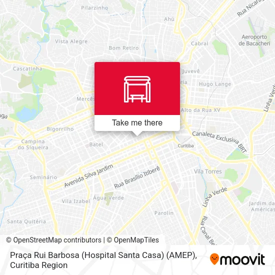 Praça Rui Barbosa (Hospital Santa Casa) (AMEP) map