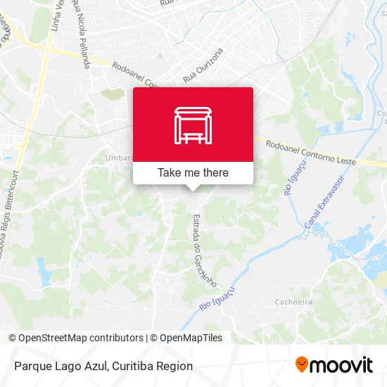 Parque Lago Azul map