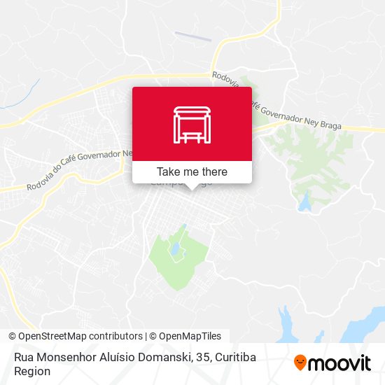 Rua Monsenhor Aluísio Domanski, 35 map