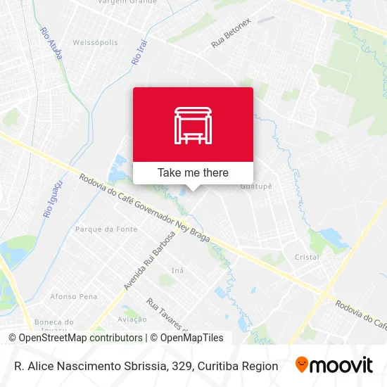 R. Alice Nascimento Sbrissia, 329 map