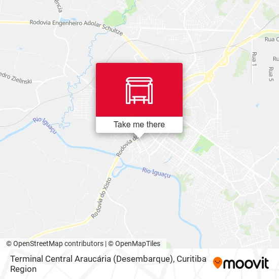 Terminal Central Araucária (Desembarque) map