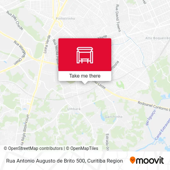 Rua Antonio Augusto de Brito 500 map