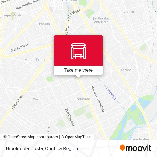 Hipólito da Costa map