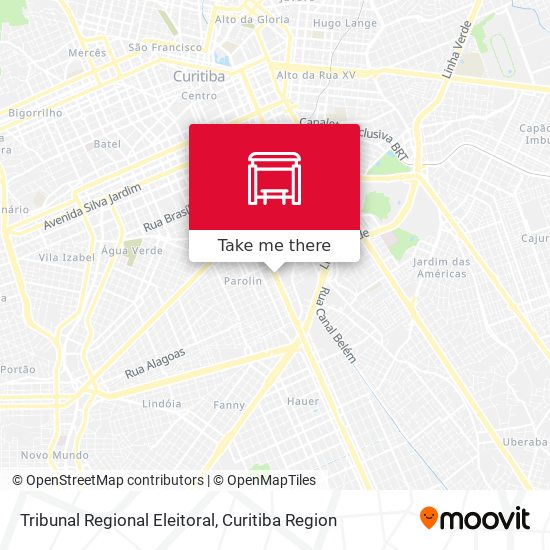 Mapa Tribunal Regional Eleitoral