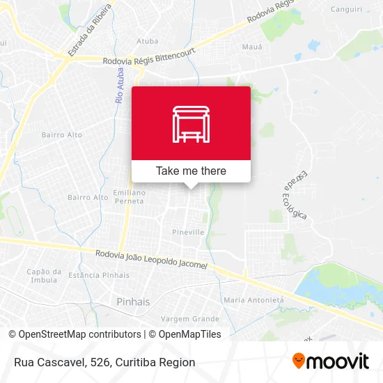 Rua Cascavel, 526 map