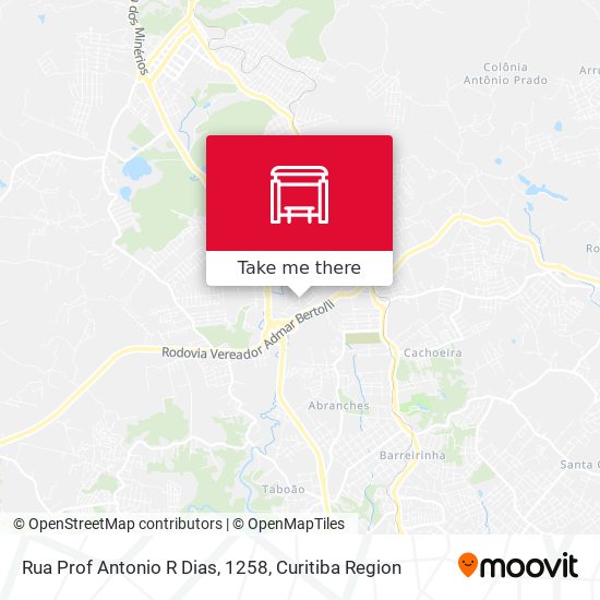 Rua Prof Antonio R Dias, 1258 map