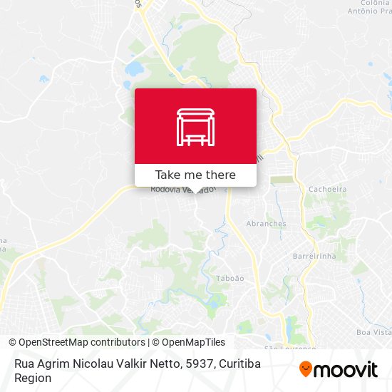 Rua Agrim Nicolau Valkir Netto, 5937 map