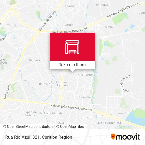 Rua Rio Azul, 321 map