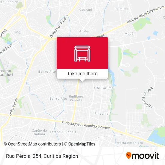 Rua Pérola, 254 map