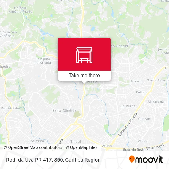 Rod. da Uva PR-417, 850 map