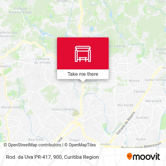 Rod. da Uva PR-417, 900 map
