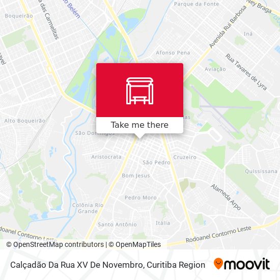 Calçadão Da Rua XV De Novembro map