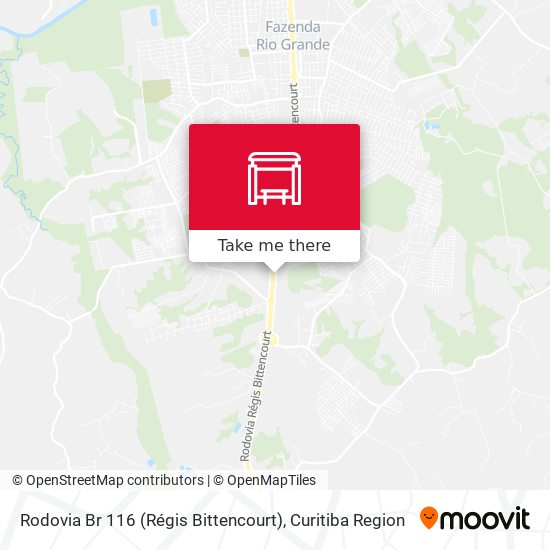 Rodovia Br 116 (Régis Bittencourt) map