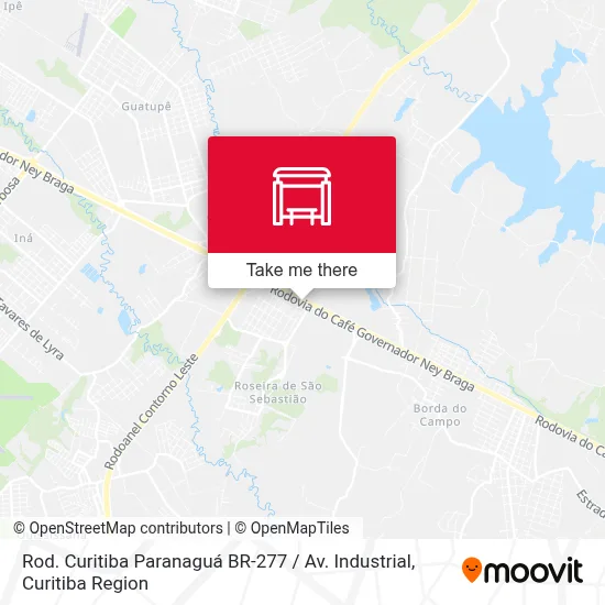 Rod. Curitiba Paranaguá BR-277 / Av. Industrial map