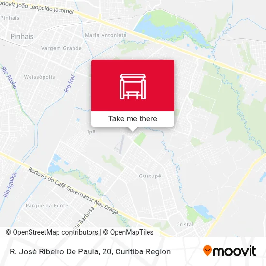 R. José Ribeiro De Paula, 20 map