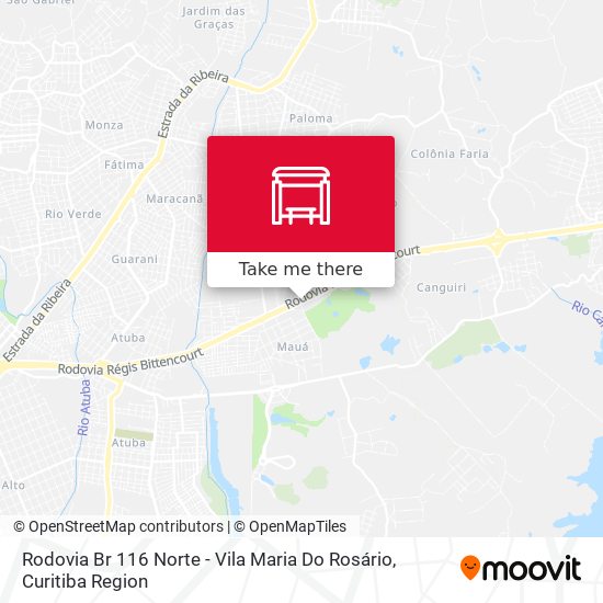 Mapa Rodovia Br 116 Norte - Vila Maria Do Rosário