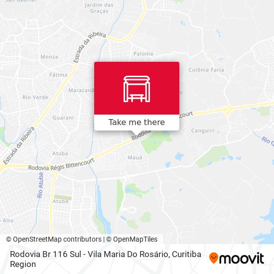 Rodovia Br 116 Sul - Vila Maria Do Rosário map