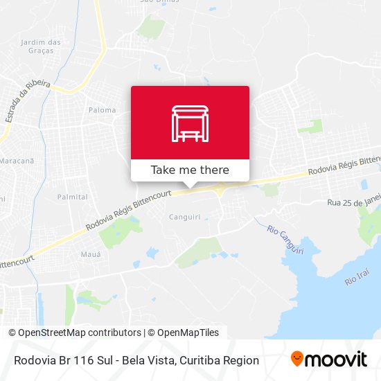Rodovia Br 116 Sul - Bela Vista map