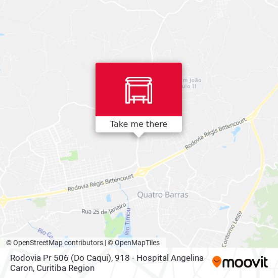 Mapa Rodovia Pr 506 (Do Caqui), 918 - Hospital Angelina Caron