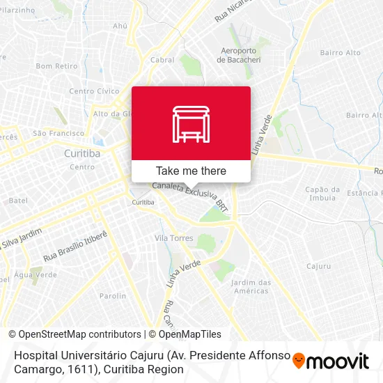 Hospital Universitário Cajuru (Av. Presidente Affonso Camargo, 1611) map
