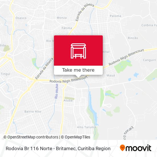 Rodovia Br 116 Norte - Britamec map