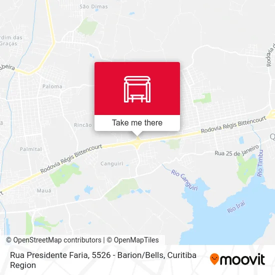 Rua Presidente Faria, 5526 - Barion / Bells map